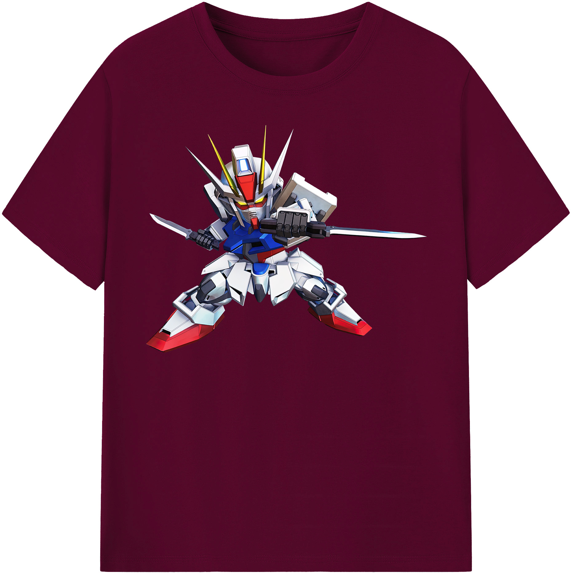 （画像用） 機動戦士ガンダム Mobile Suit Gundam レディースカジュアルプリントTシャツ（綿100％）